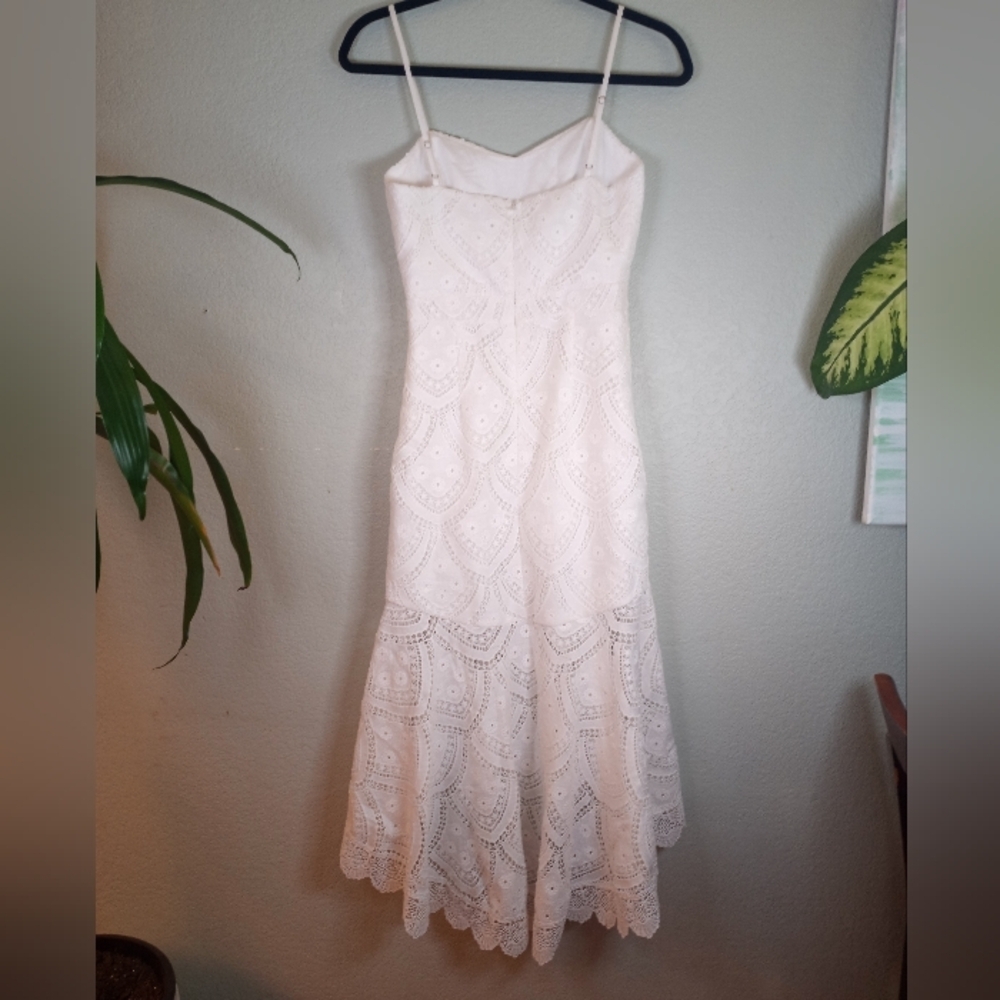 Anthropologie Lace Tiered Mermaid Bohemian Coquette Girl Coastal Cowgirl Dress S - Picture 7 of 12